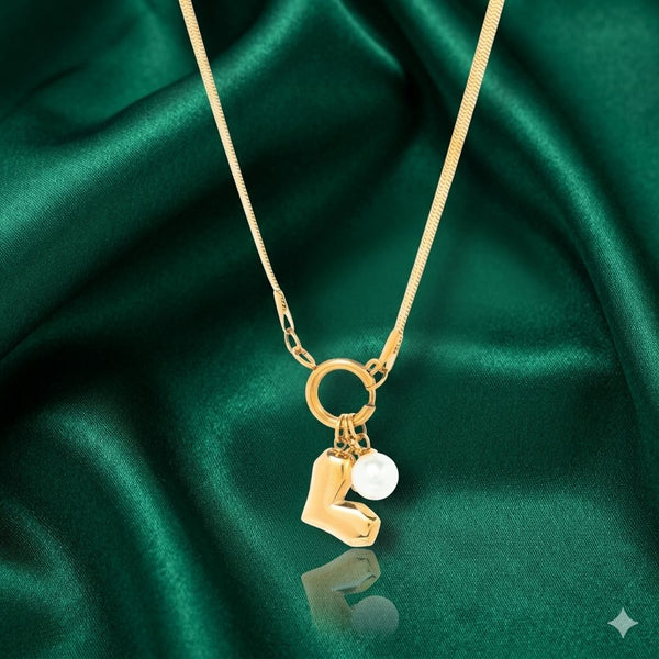 PrivaPearl Charm Gold Necklace