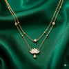 Priva Lotus Layered Gold Necklace