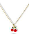 Priva Cute Cherry Pendant Necklace for Women