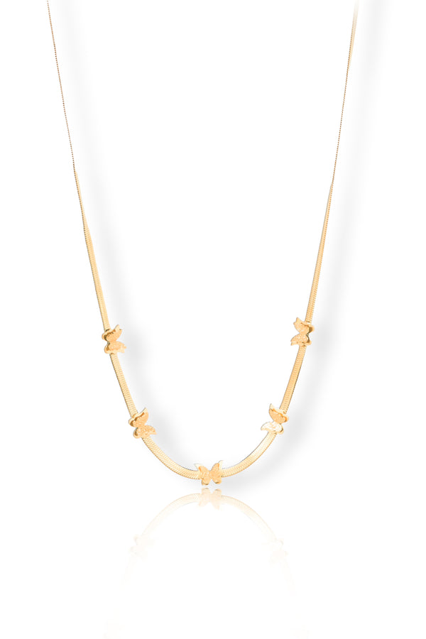 Priva Butterfly Gold Necklace