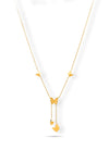 Priva Butterfly Drop Gold Necklace