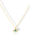 Priva Evil Eye Gold Pendant Necklace is
