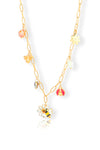 Priva Bee Garden Charm Gold Necklace