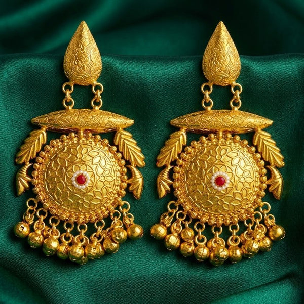 Priva Kanika Gold Jhumkas