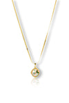 Priva Leaf Enamel Gold Pendant Necklace