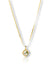 Priva Leaf Enamel Gold Pendant Necklace