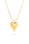 Priva Bold Heart Gold Pendant Necklace