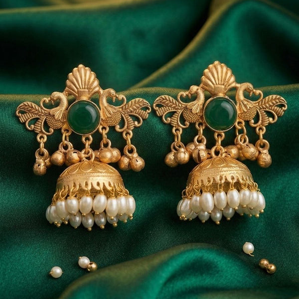 Priva Mayura Jhumkas