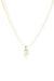 Rectangular Crystal Gold Pendant Necklace for Women | Priva
