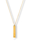 Vertical Bar Gold Pendant Necklace for Women | Priva